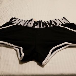 Black varsity shorts